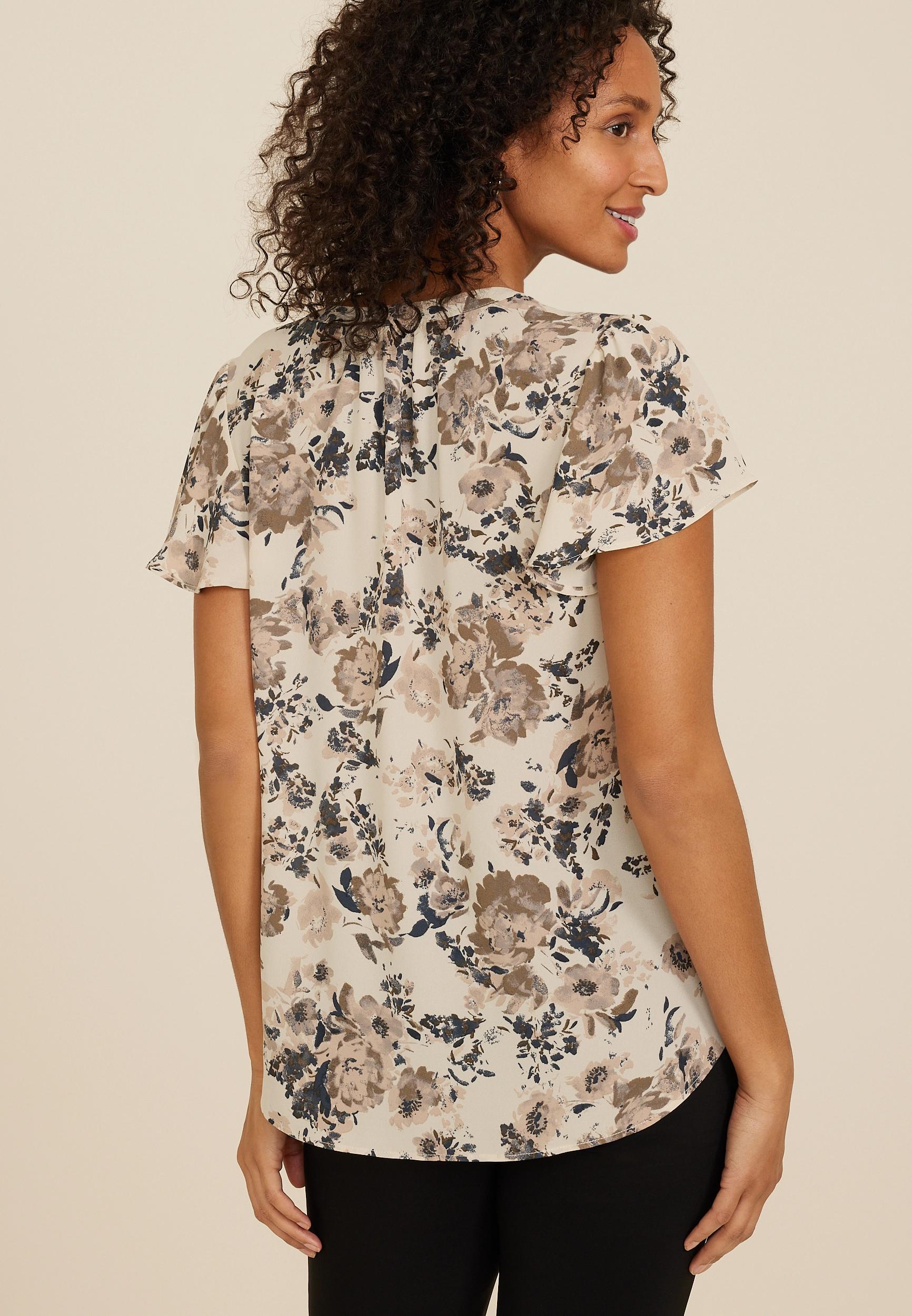 Atwood Flutter Sleeve Blouse Product Image