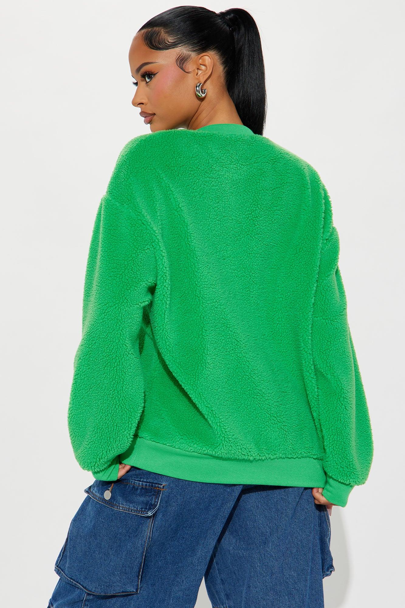 St. Barts Cozy Sweatshirt - Green Product Image