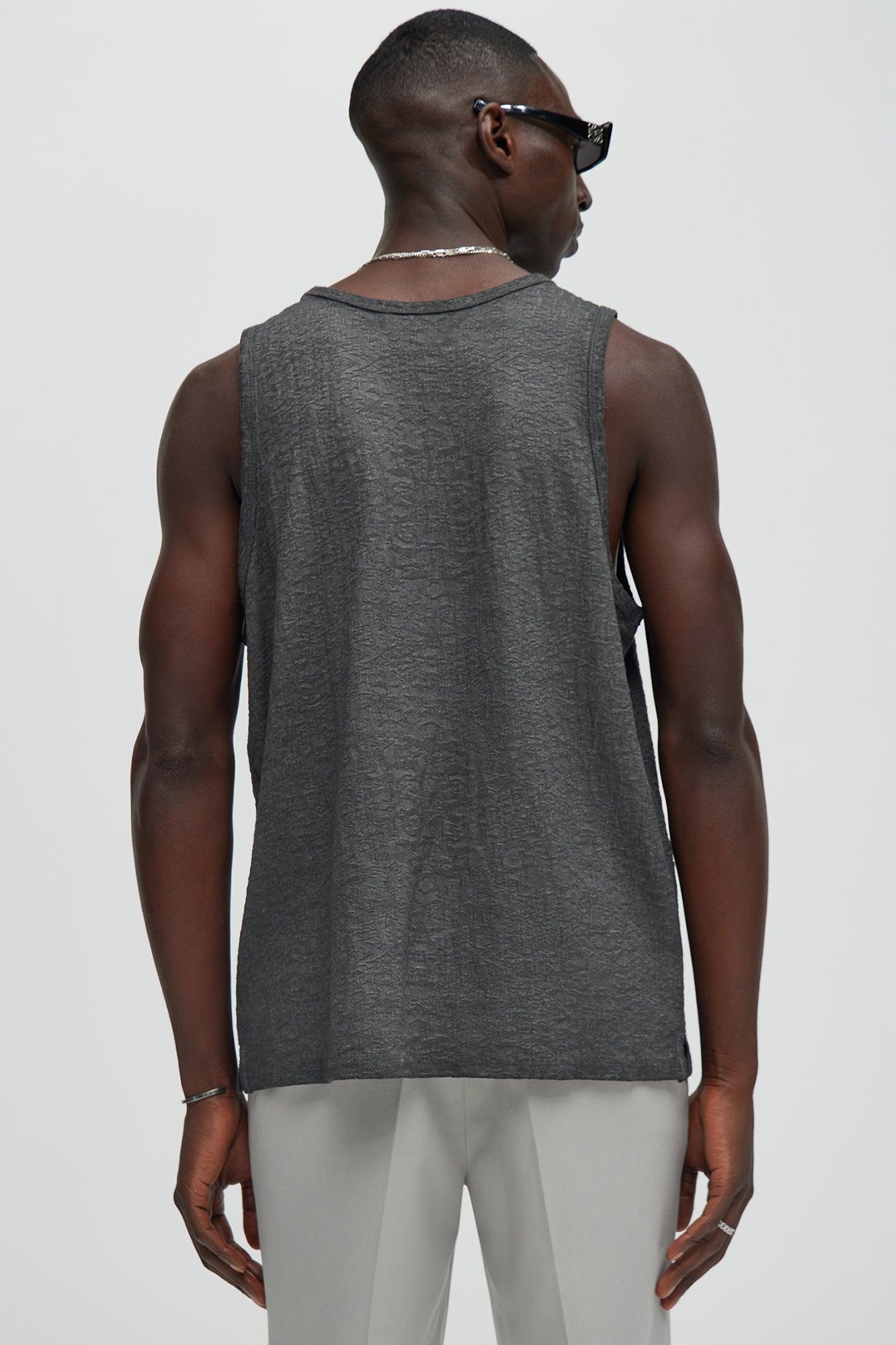 Calvin Washed Tank - Black Product Image