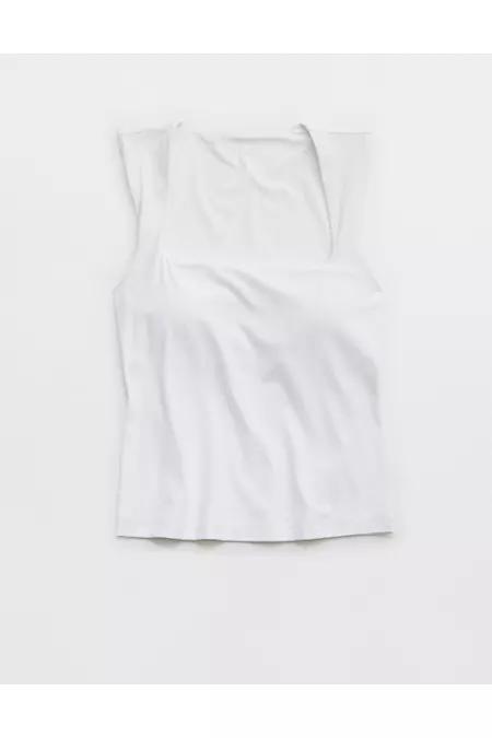 OFFLINE By Aerie Real Me Low Key Square Neck Tank Top Women's Product Image