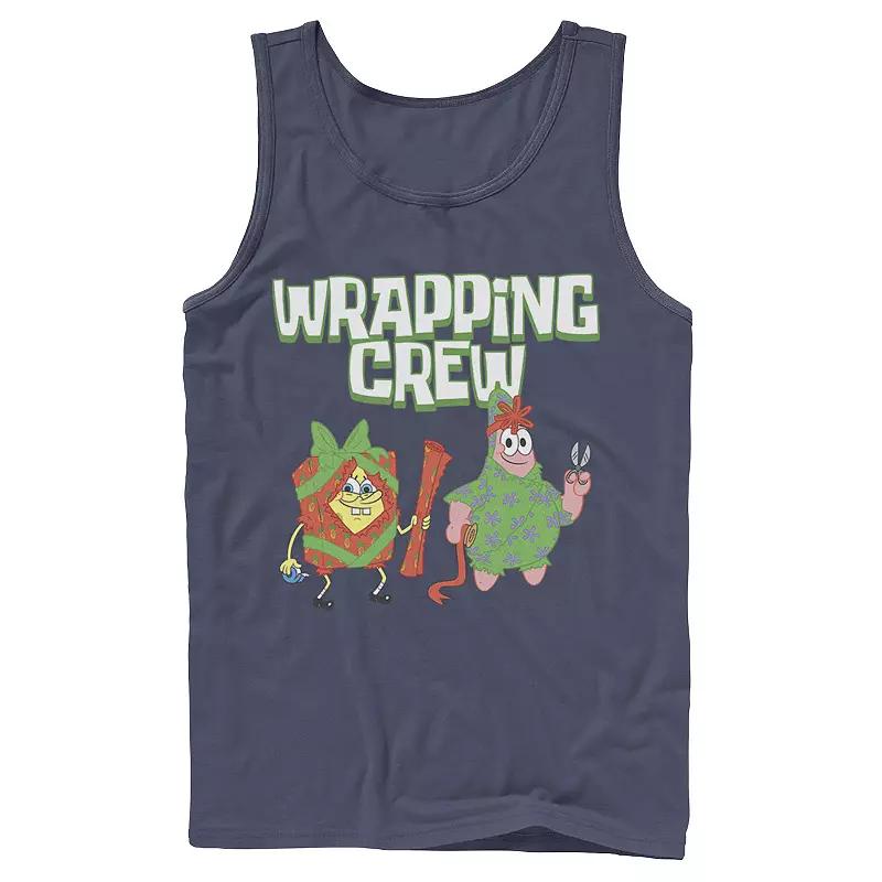 Men's Nickelodeon Spongebob Squarepants Patrick Wrapping Crew Christmas Graphic Tank Top,  Product Image