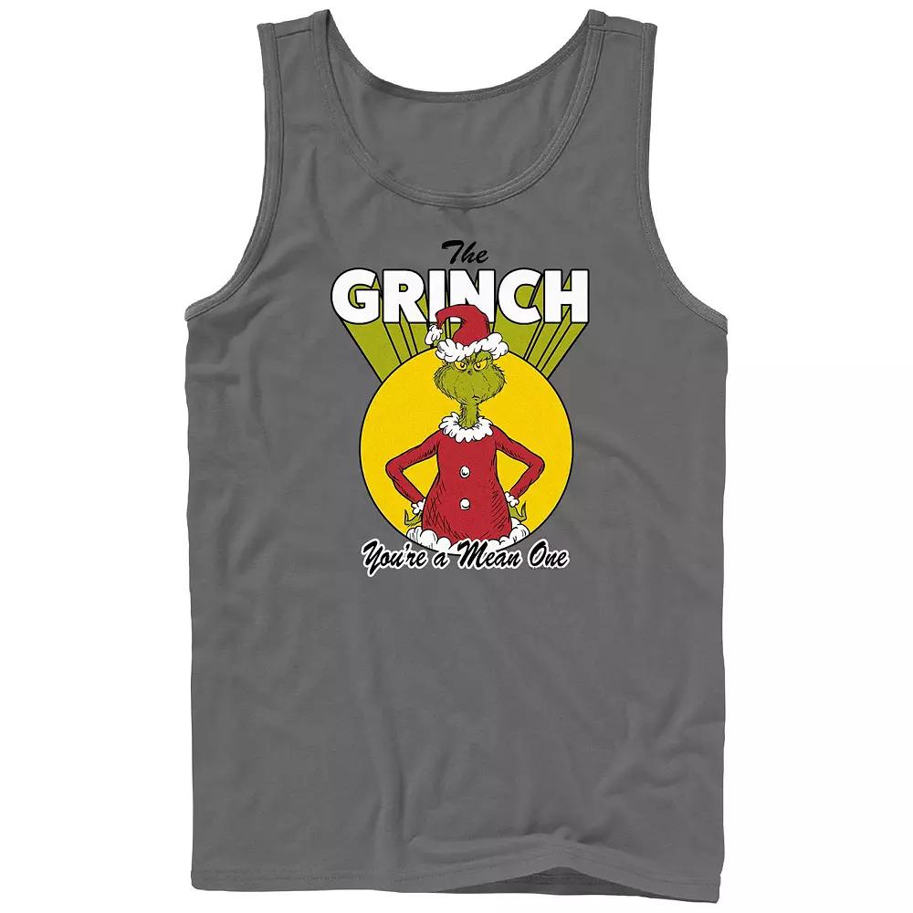 Big & Tall Dr. Seuss The Grinch You're A Mean One Tank, Men's,  Product Image