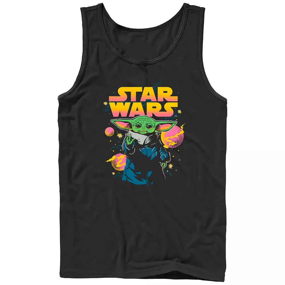 Men's Star Wars The Mandalorian Space Grogu Graphic Tank Top,  Product Image