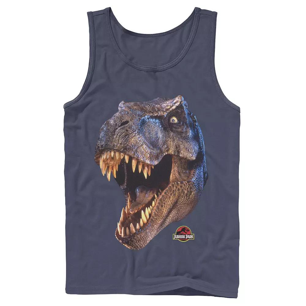 Men's Jurassic Park T-Rex Head Roar Tank Top,  Product Image
