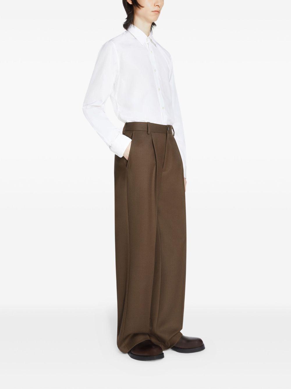 wool straight-leg trousers Product Image