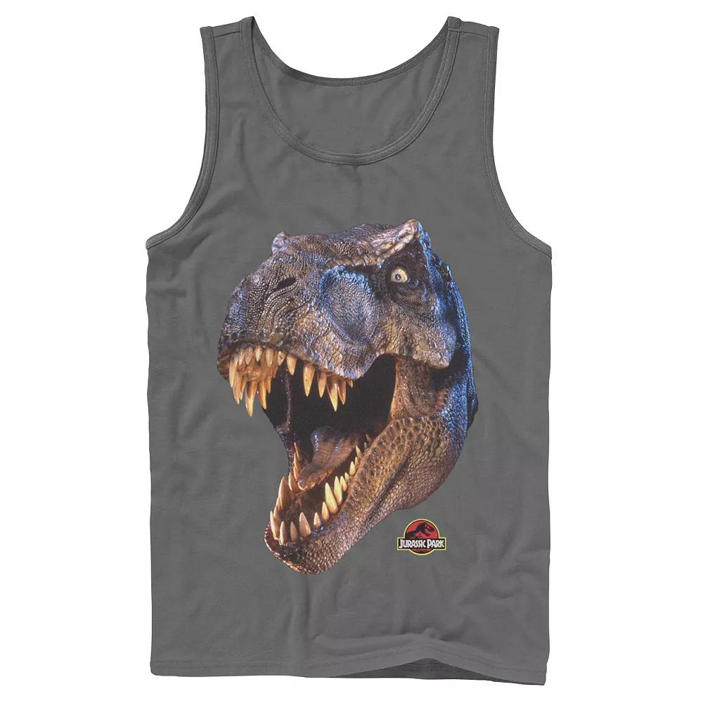 Men's Jurassic Park T-Rex Head Roar Tank Top,  Product Image