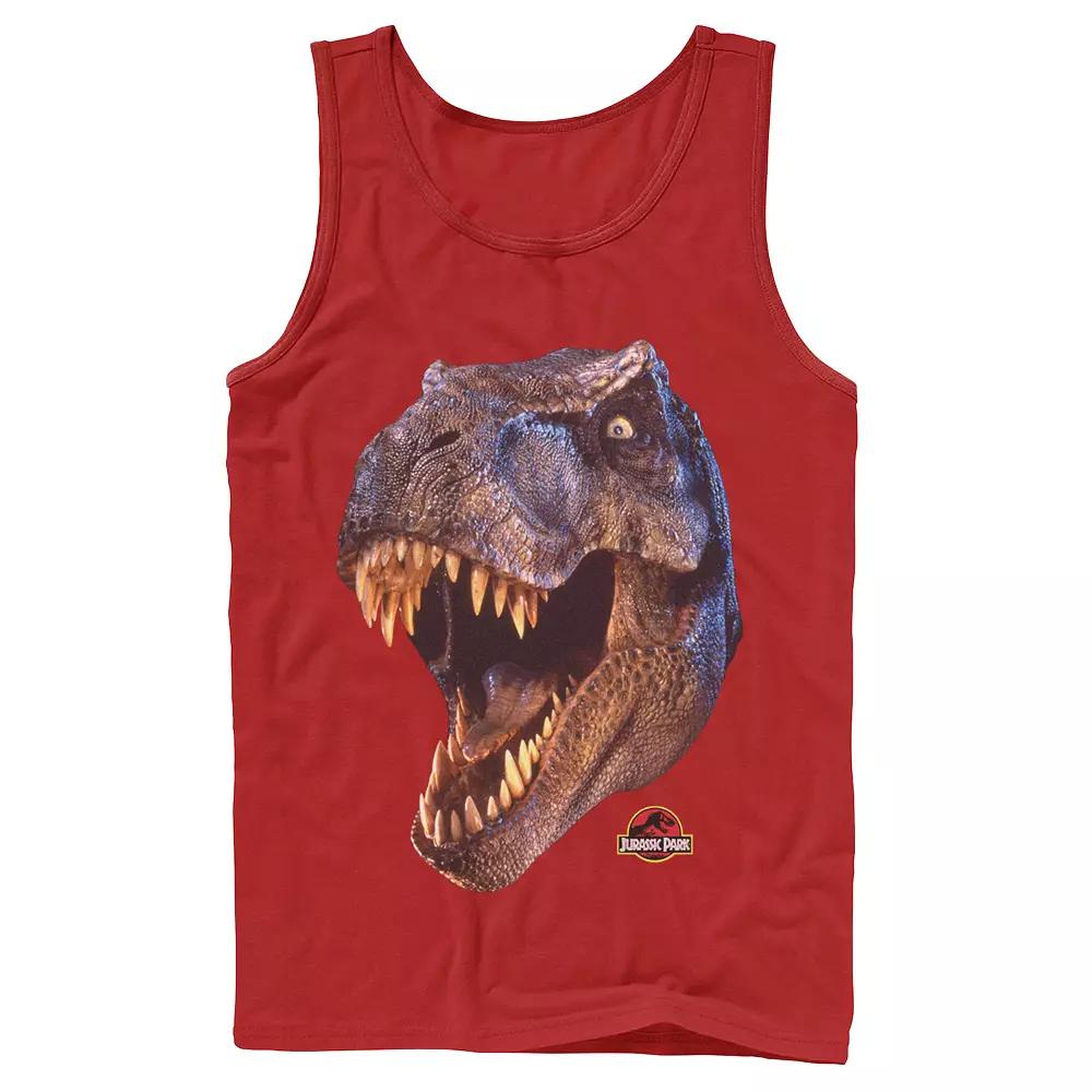 Men's Jurassic Park T-Rex Head Roar Tank Top,  Product Image