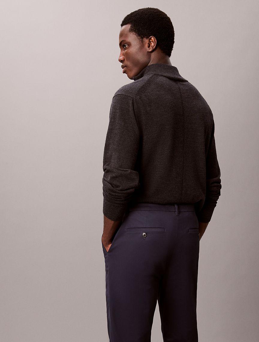 Cotton Sateen Slim Chino Pants Product Image