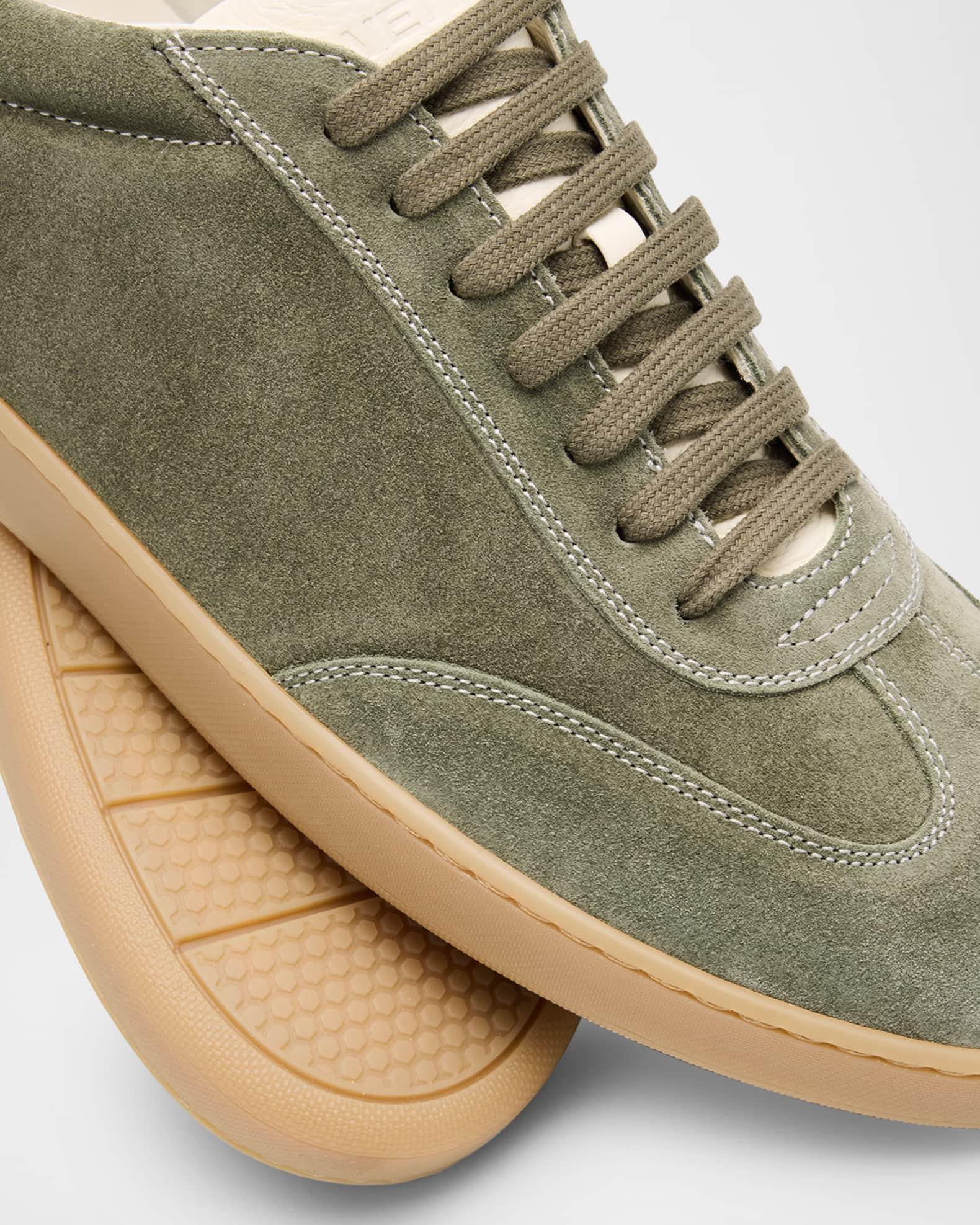 Men's Banner Suede Wingtip-Toe Low-Top Sneakers Product Image