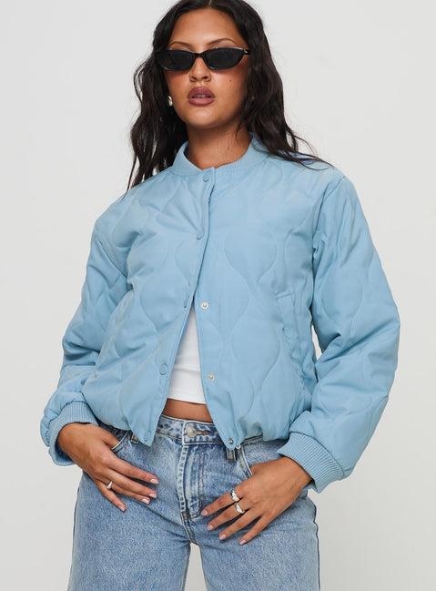 Qwynne Quilted Jacket Blue Product Image