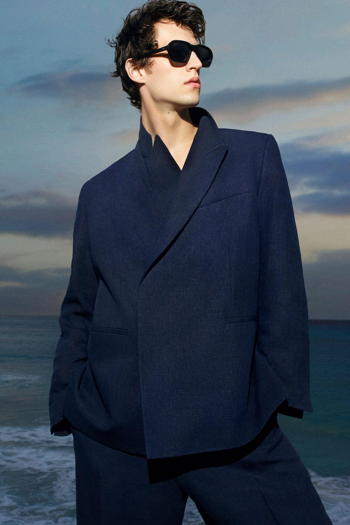 SQUARE-FRAME AVIATOR SUNGLASSES Product Image