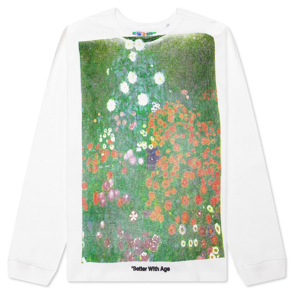 Chamomile Waffle Long Sleeve Shirt - Cream Male Product Image