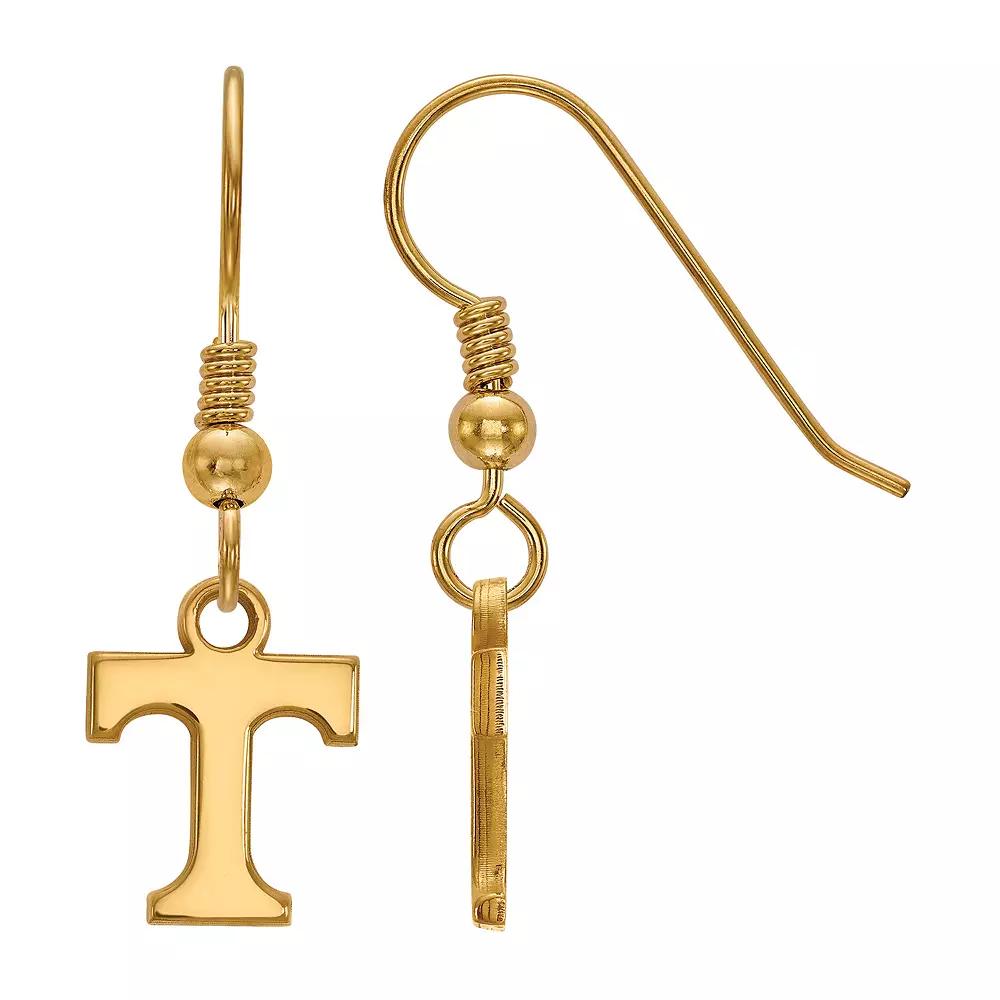 LogoArt Tennessee Volunteers Sterling Silver 14K Gold Plated XS Dangle Earrings, Women's, Size: 29 mm Product Image