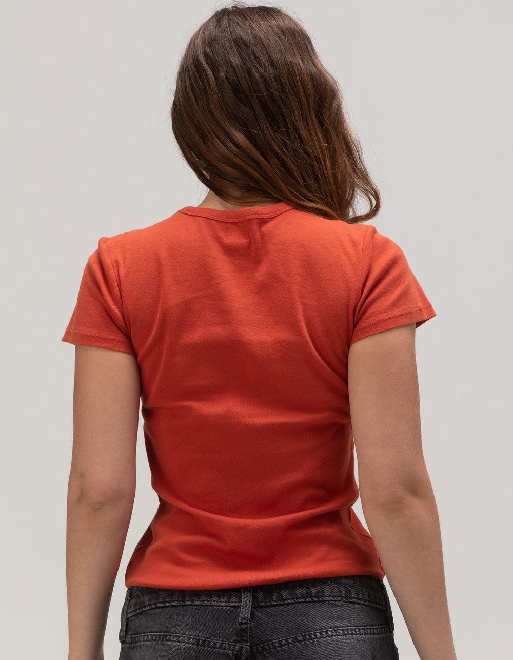 BDG Urban Outfitters Hot Mess Womens Baby Tee - RED Product Image