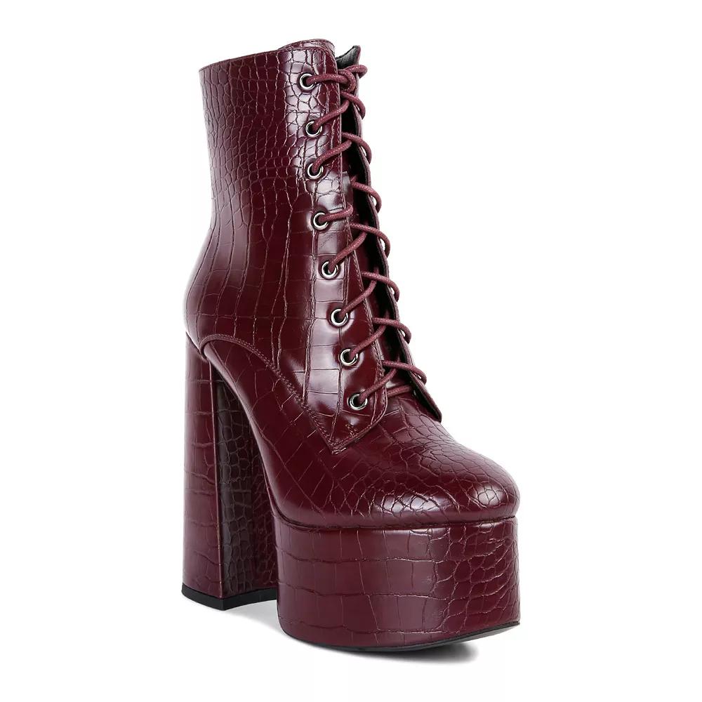 London Rag Magdalene Women's Platform Ankle Boots,  Product Image