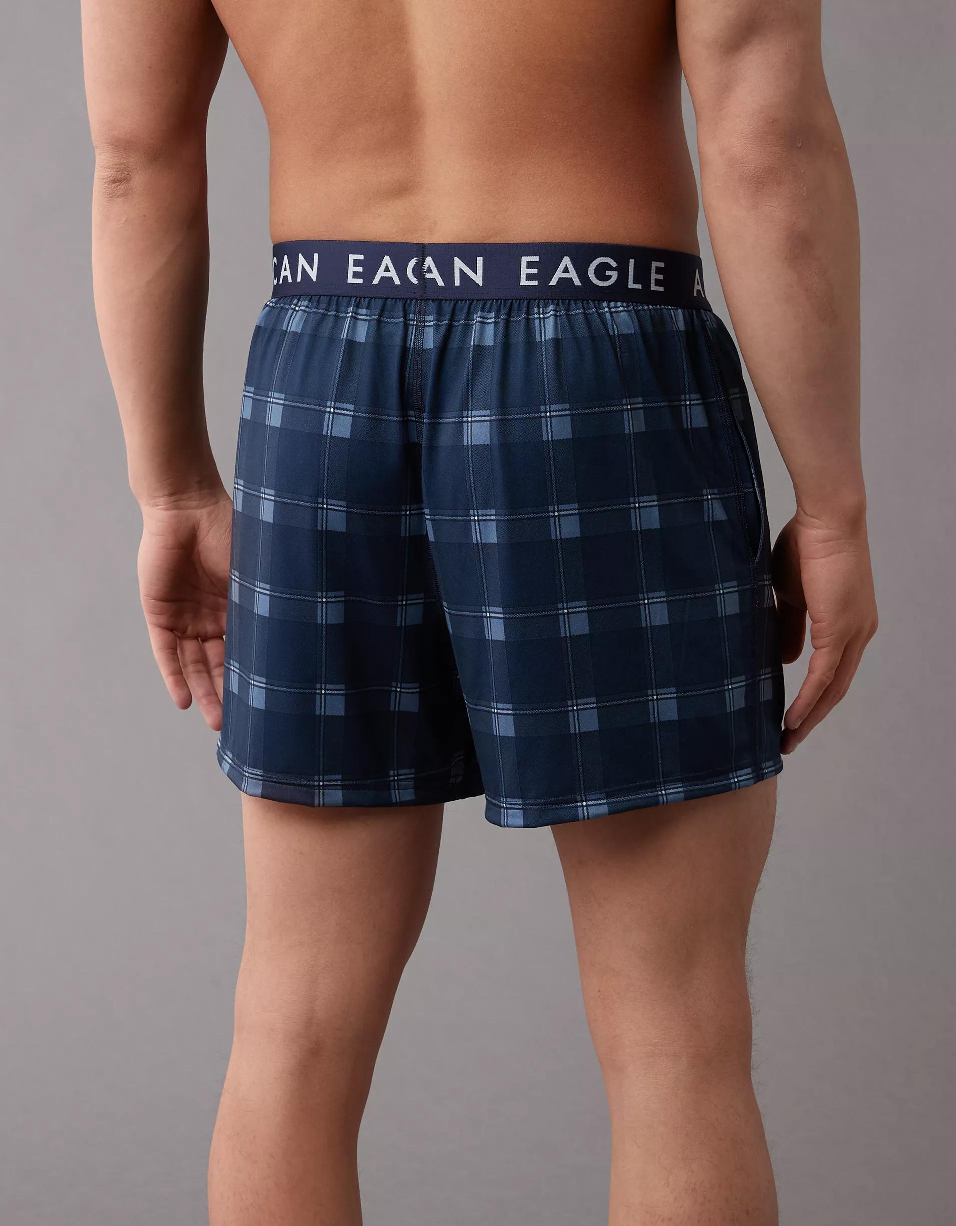 AEO Men's Plaid Ultra Soft Boxer Short Product Image