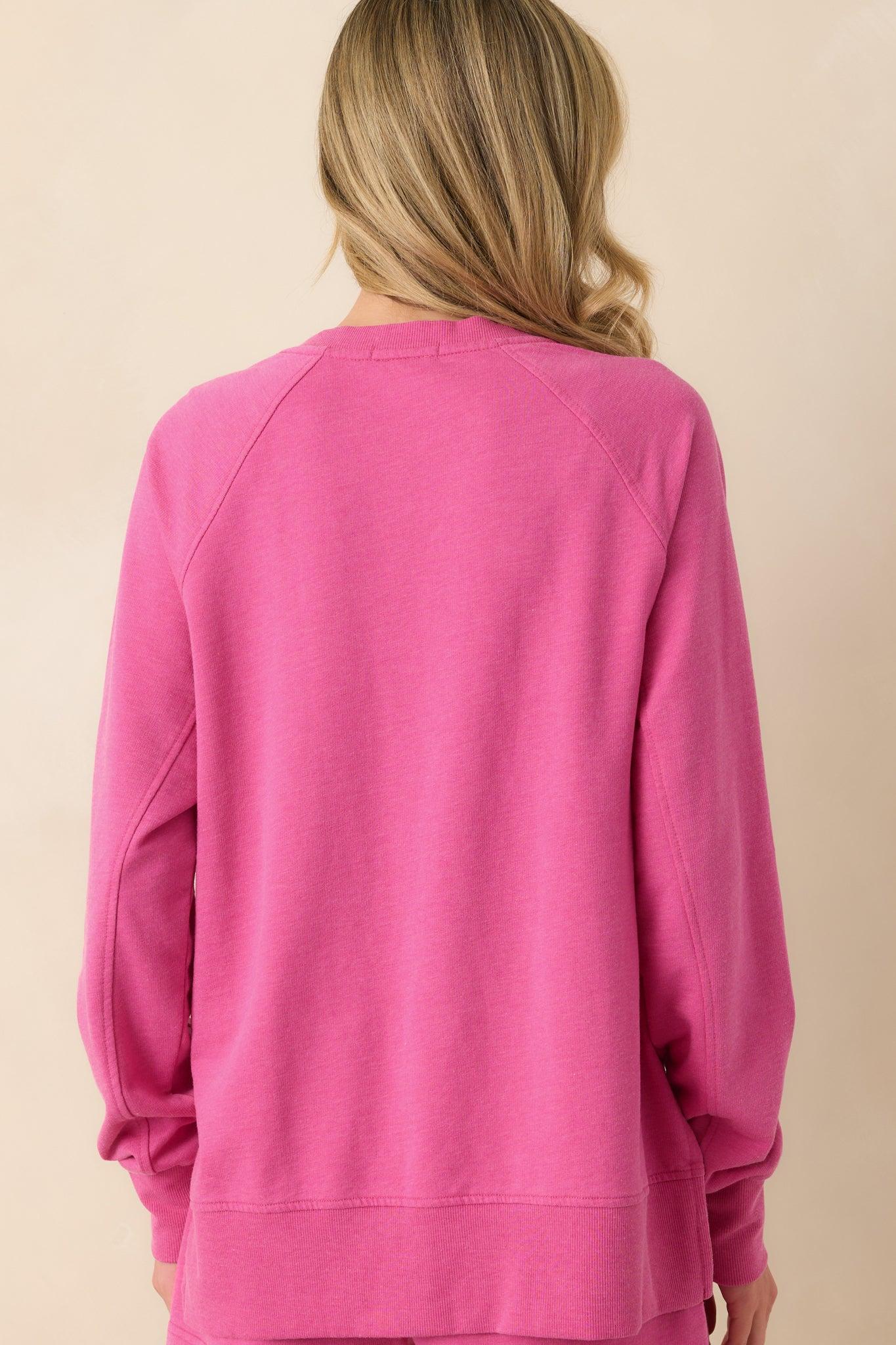 Z Supply Pink Cotton Modern V-Neck Weekender Product Image