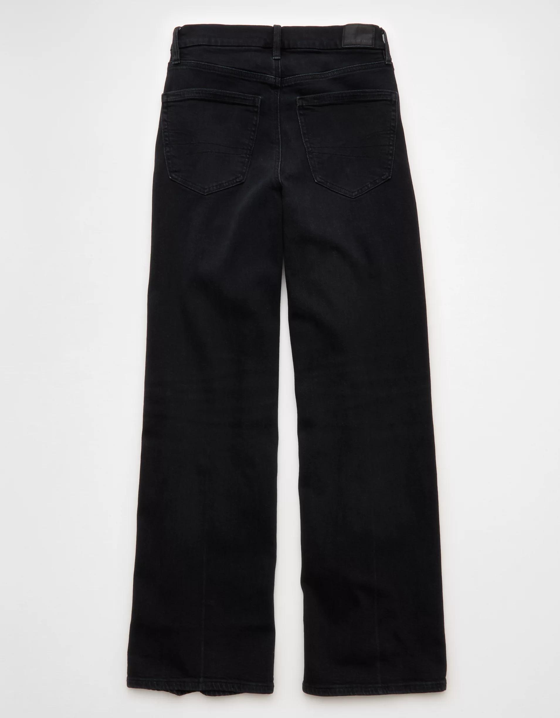 AE Strigid Curvy Super High-Waisted Baggy Straight Jean Product Image