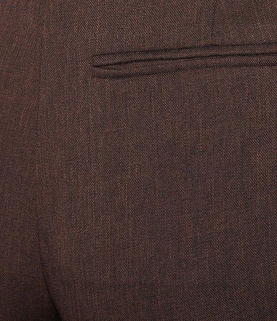 Calvin Klein Novelty Flat Front Mid Rise Straight Leg Pants Product Image