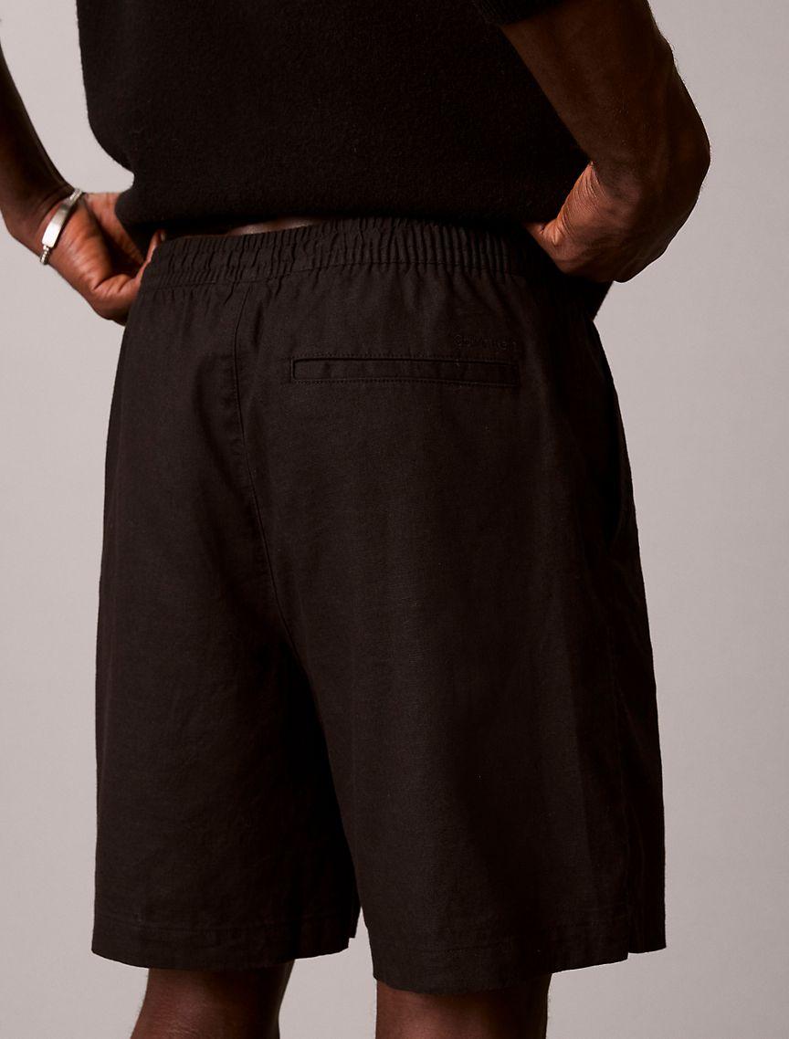 Linen Cotton Pull-On Shorts Product Image