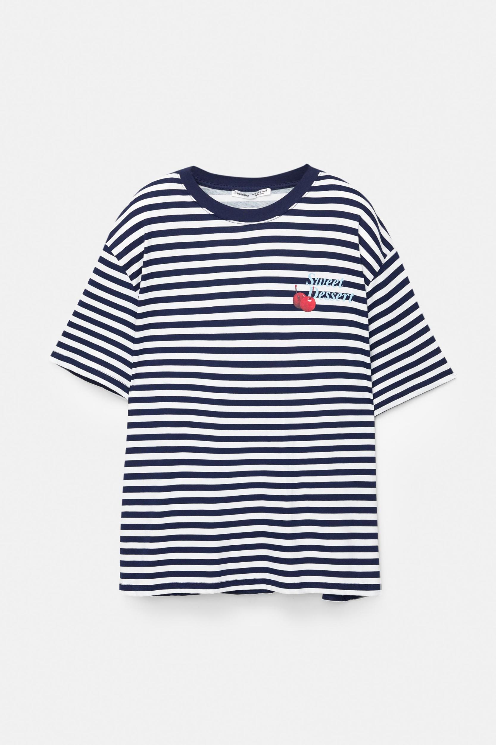 Striped cherry T-shirt Product Image