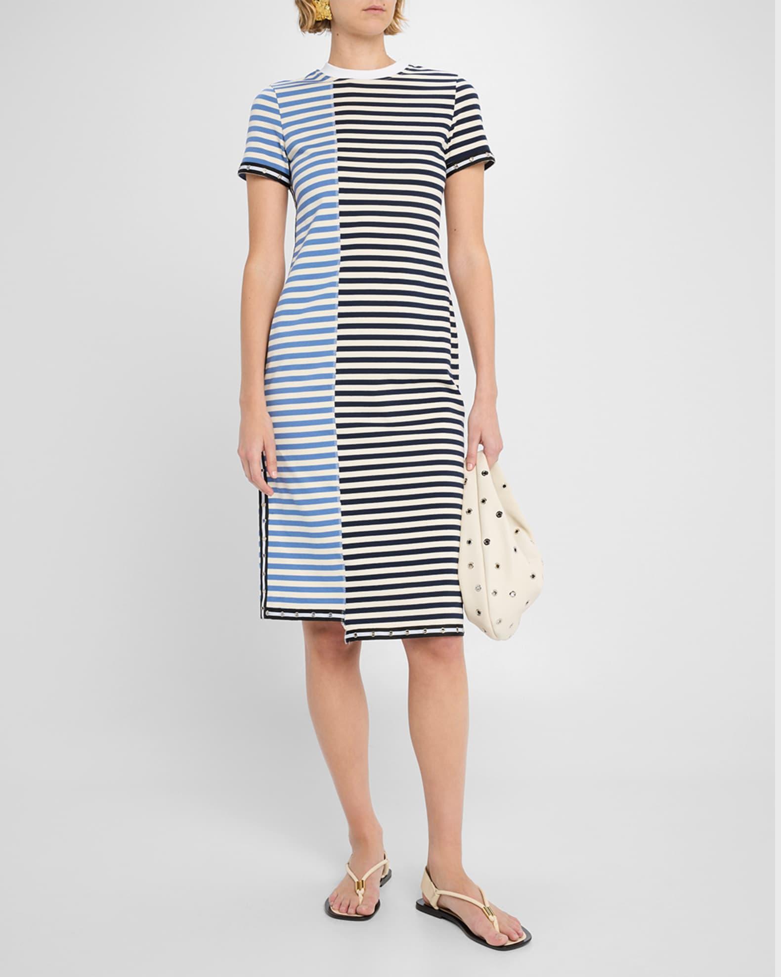 Short-Sleeve Patchwork T-Shirt Dress Product Image