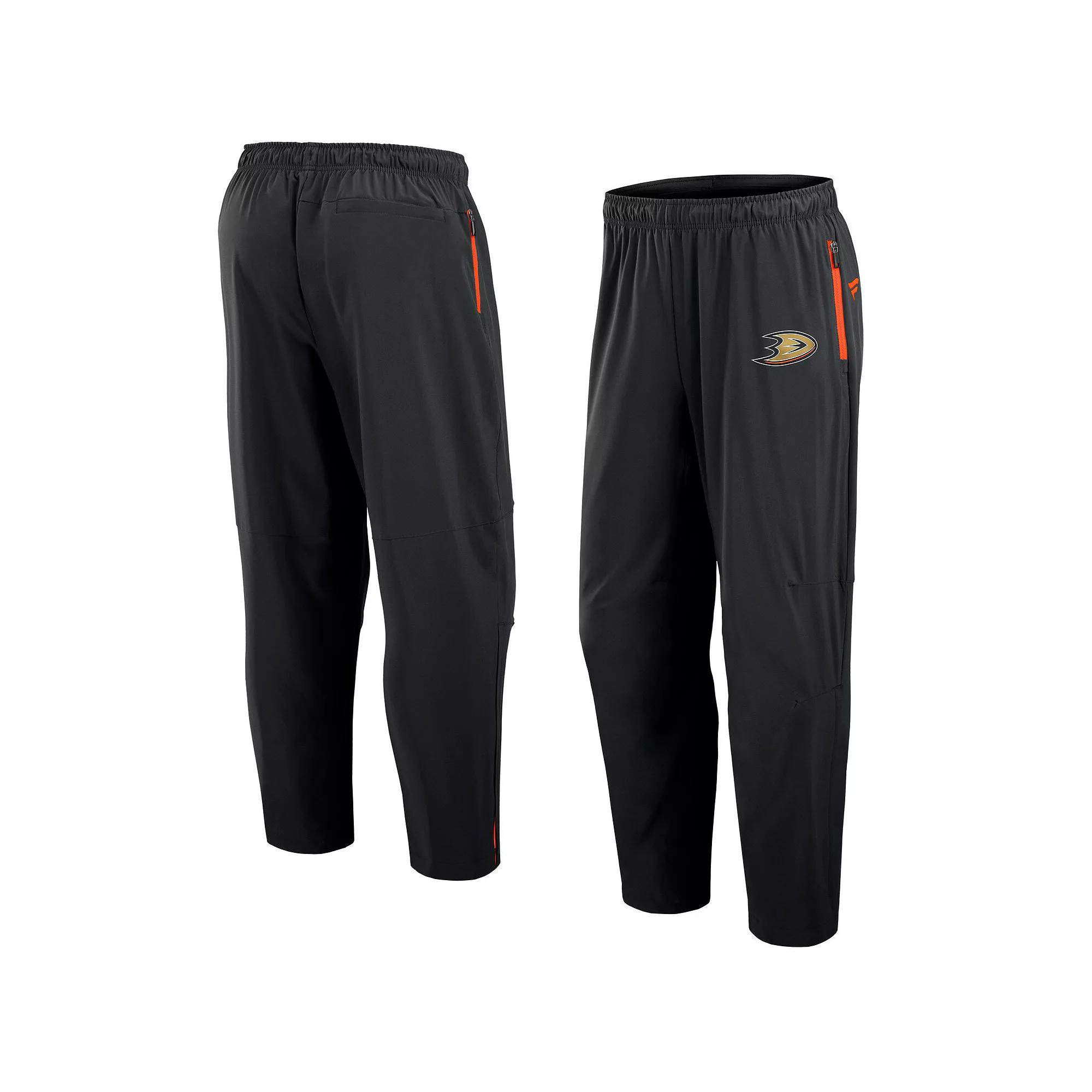 Men's Fanatics Black Anaheim Ducks Authentic Pro Rink Pants,  Product Image