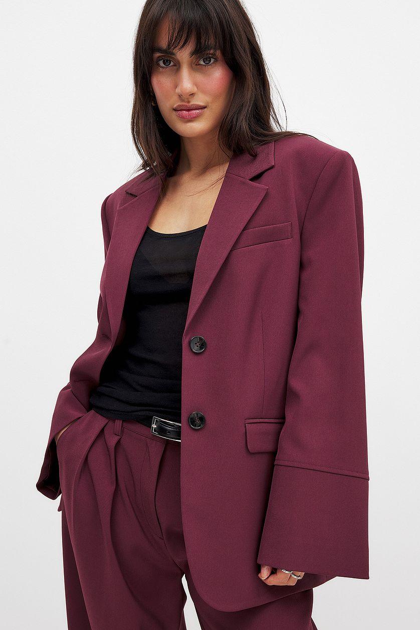 Oversized Blazer With Wide Sleeves Product Image