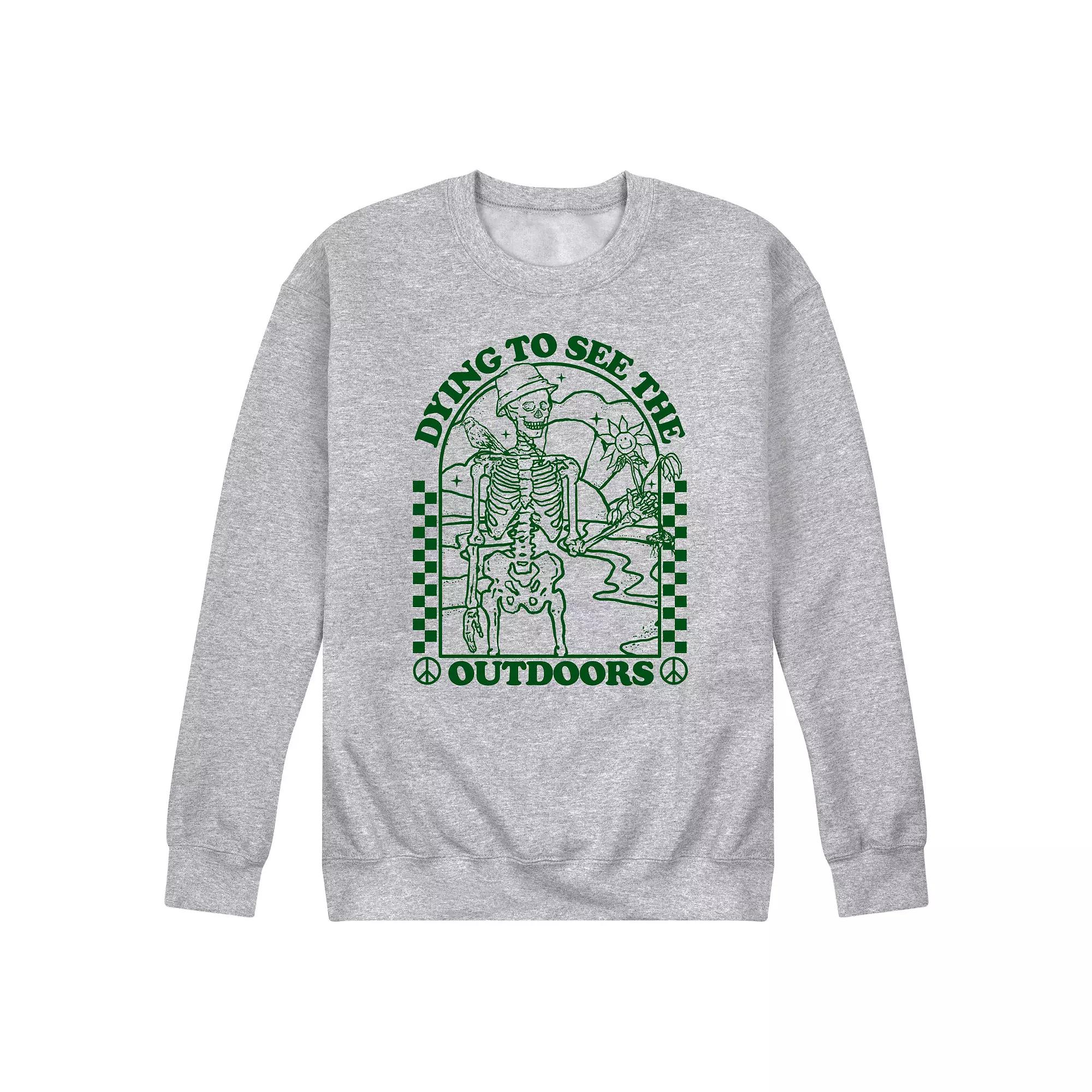 Men's Dying To See Outdoors Sweatshirt,  Product Image