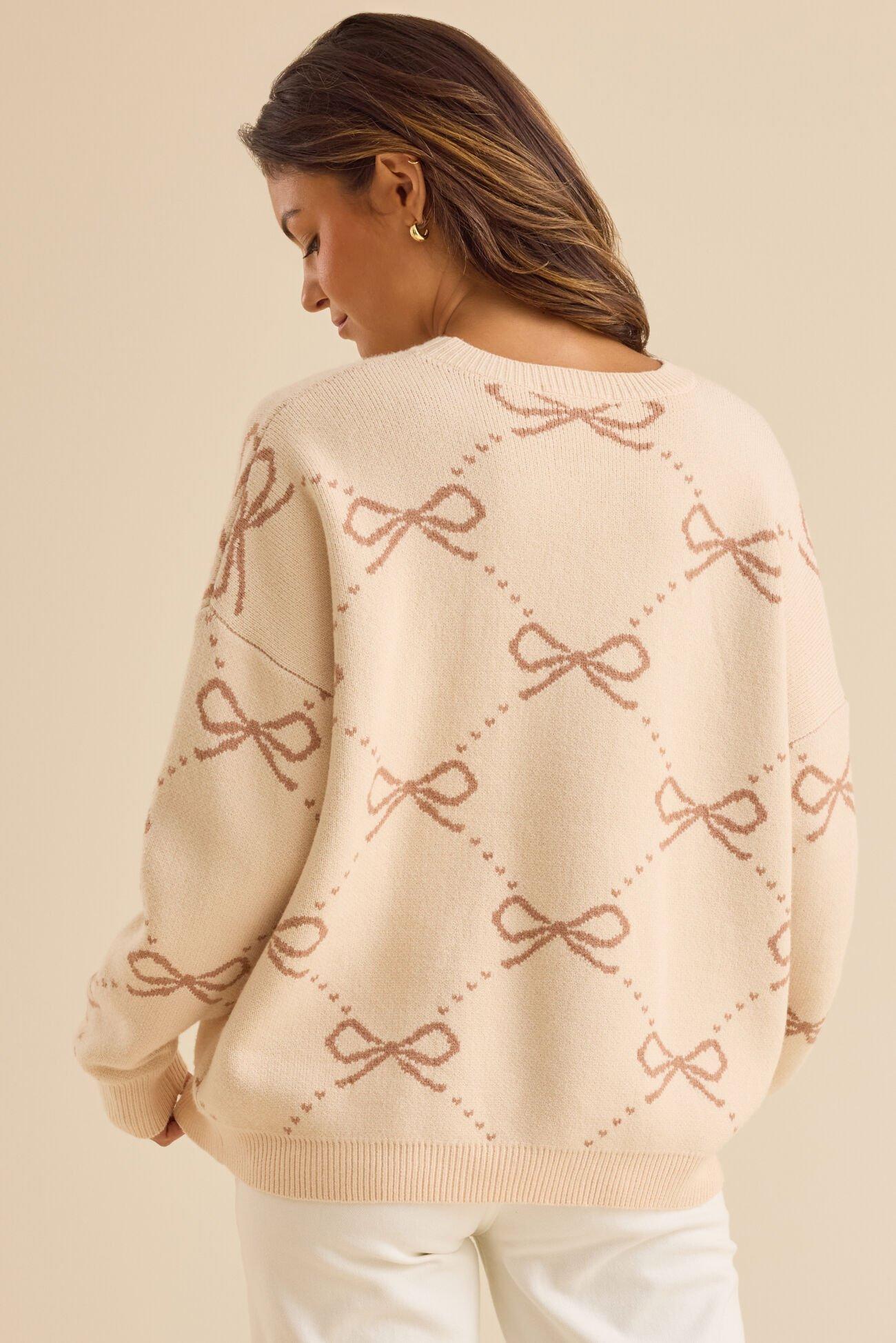 Megan Bow Sweater Product Image