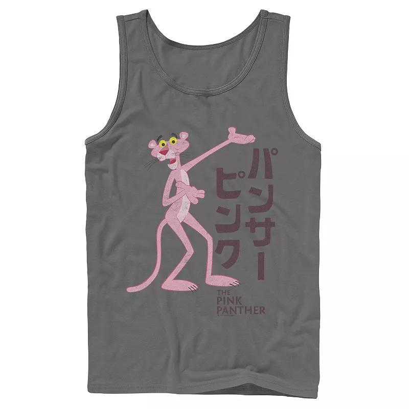 Men's Pink Panther Kanji Portrait Logo Tank Top,  Product Image