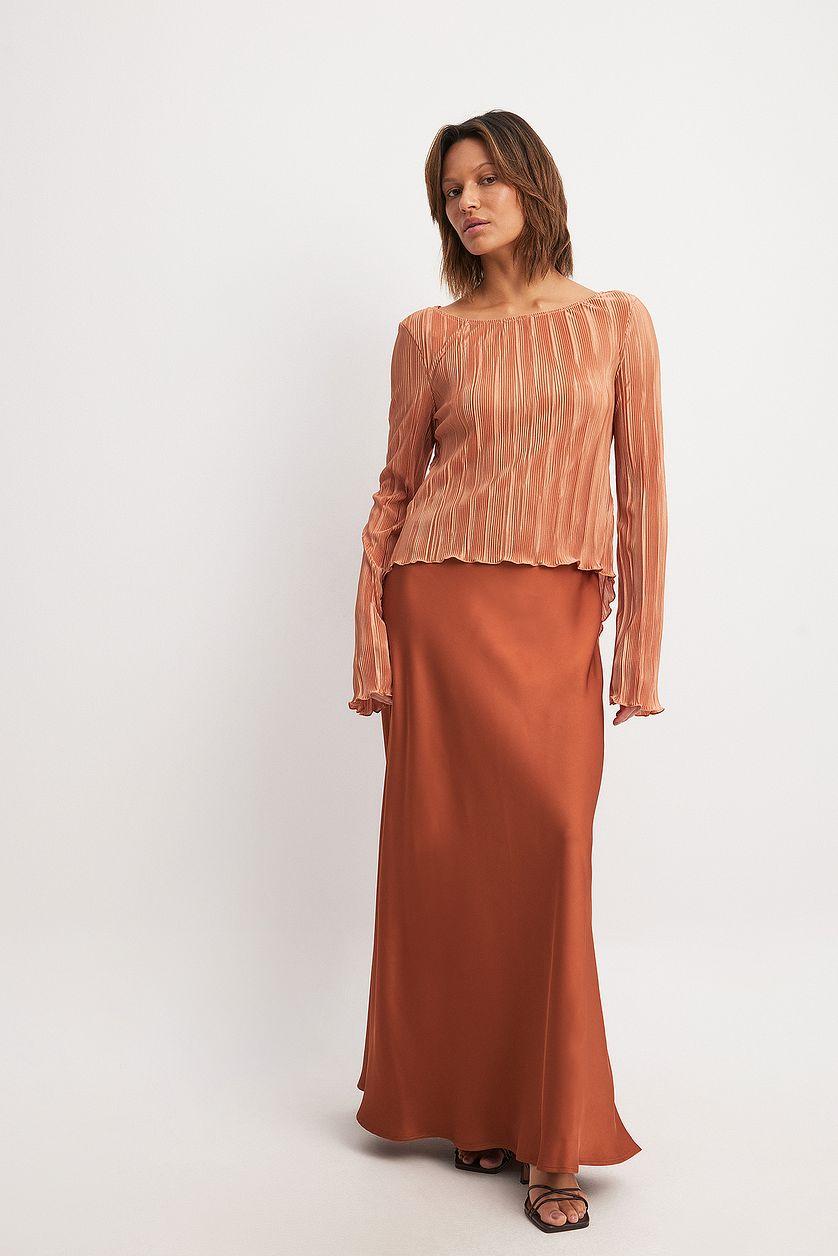 Back Tie Strap Long Sleeve Top Product Image