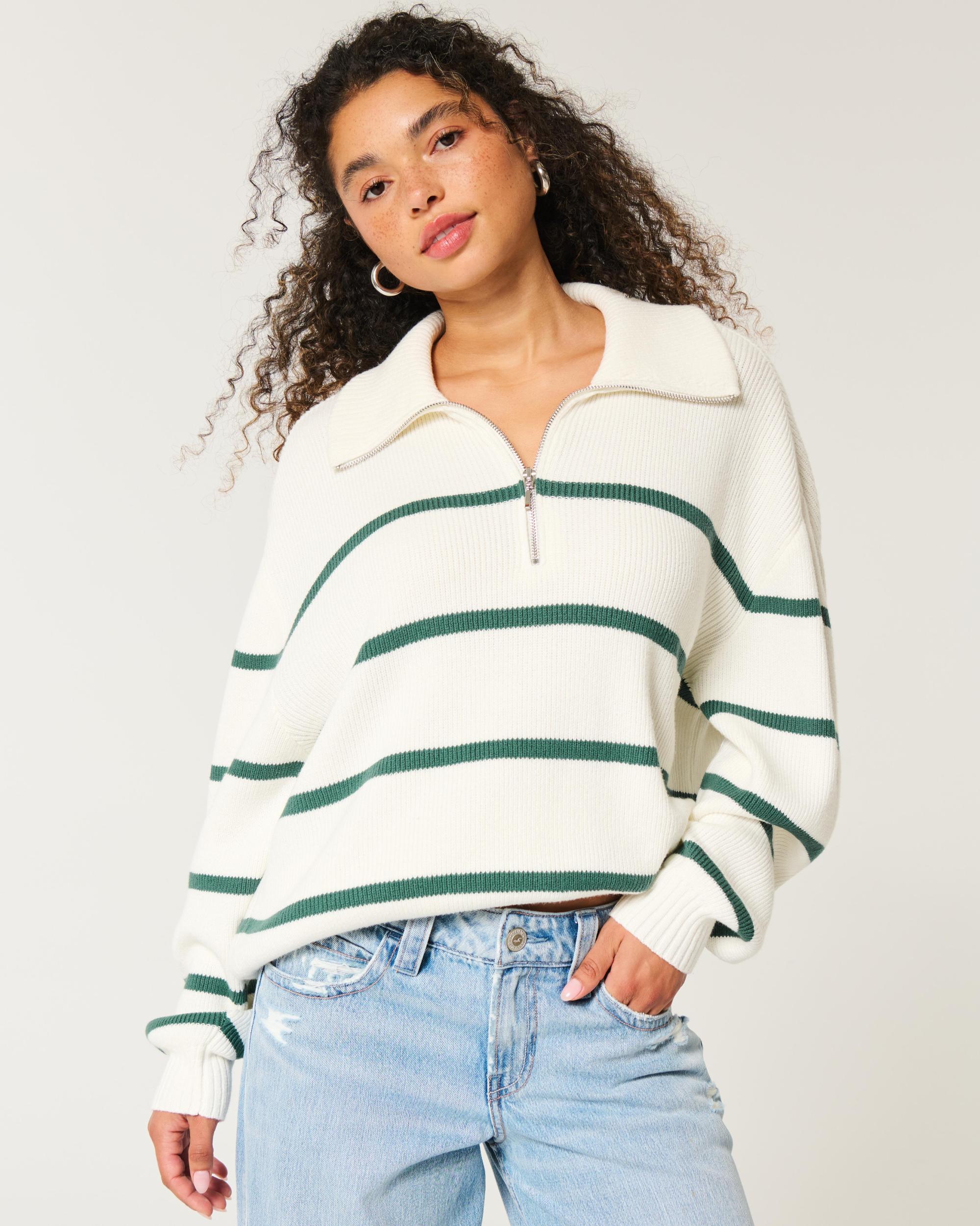 Oversized Half-Zip Sweater Product Image