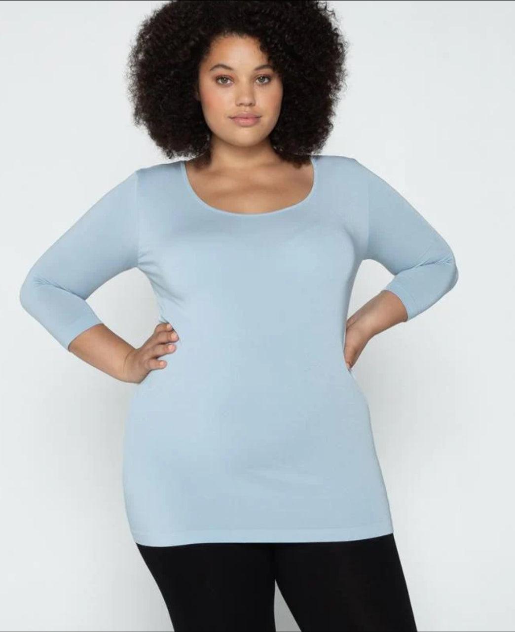 C’est Moi Plus-Size 3/4 Sleeve Top Product Image