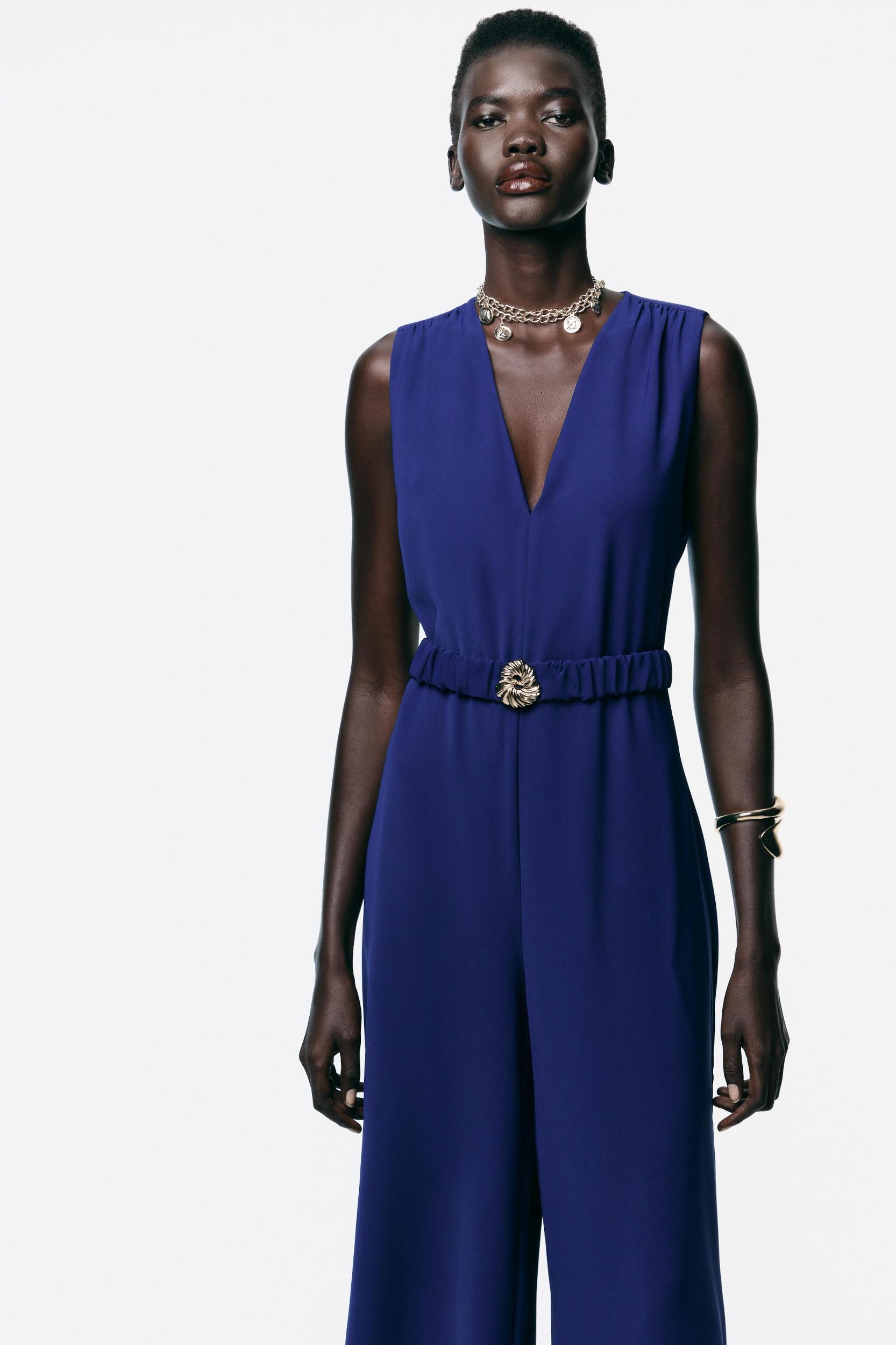 HARDWARE BELTED JUMPSUIT Product Image