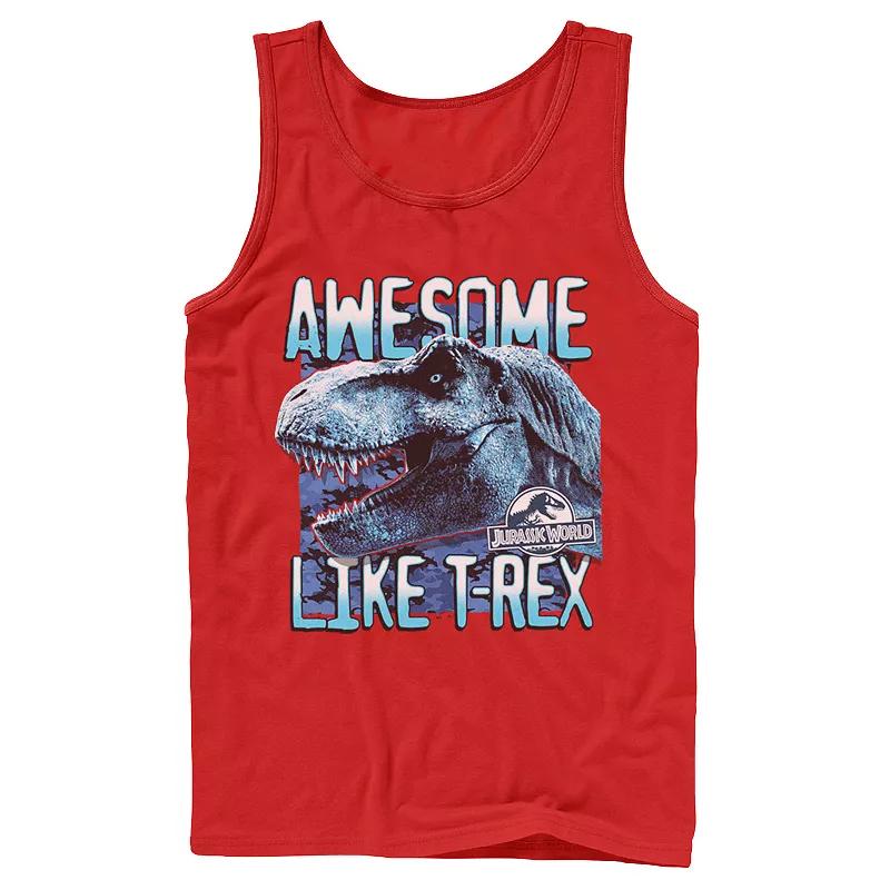 Men's Jurassic World Two Awesme Lke T-Rex Tank Top,  Product Image