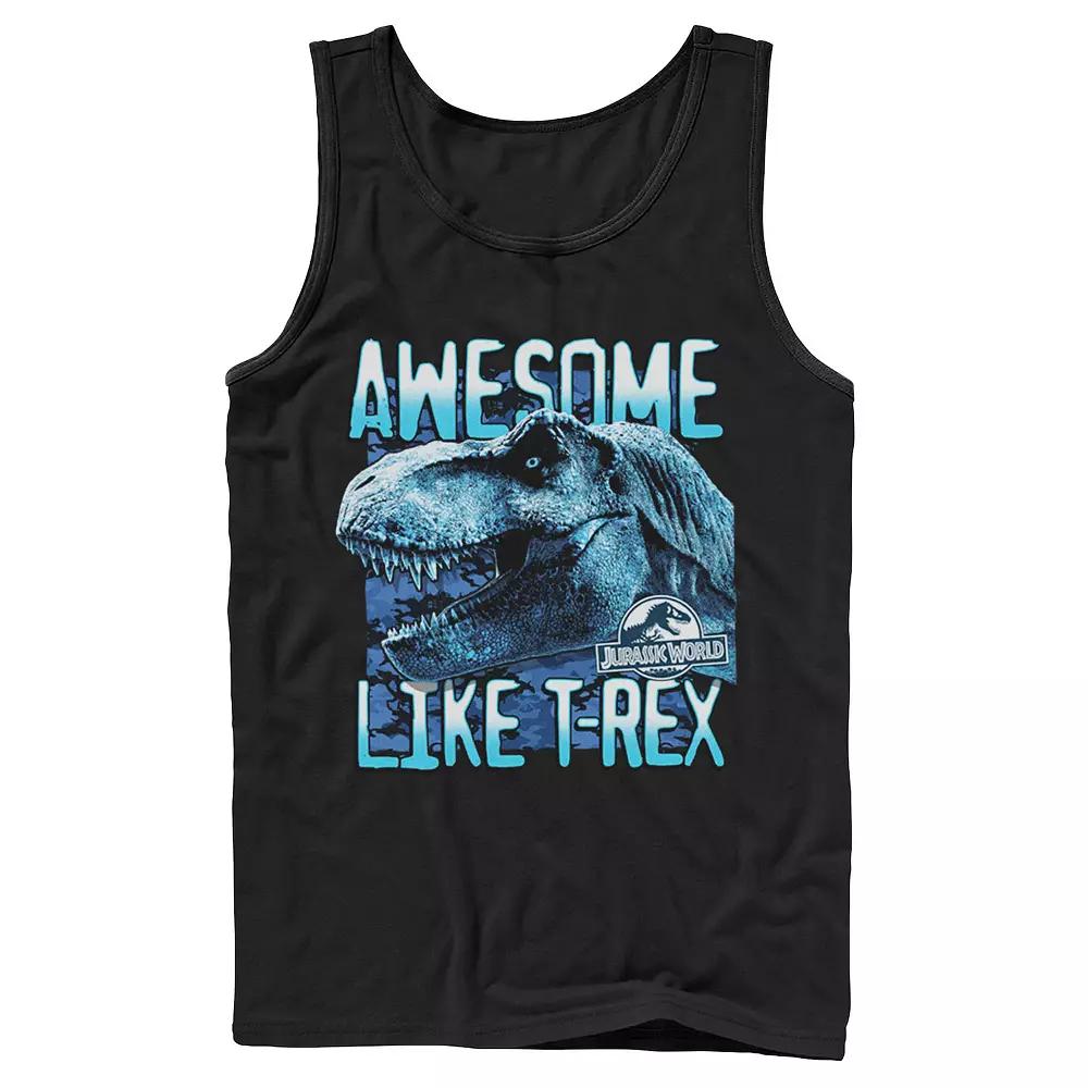 Men's Jurassic World Two Awesme Lke T-Rex Tank Top,  Product Image