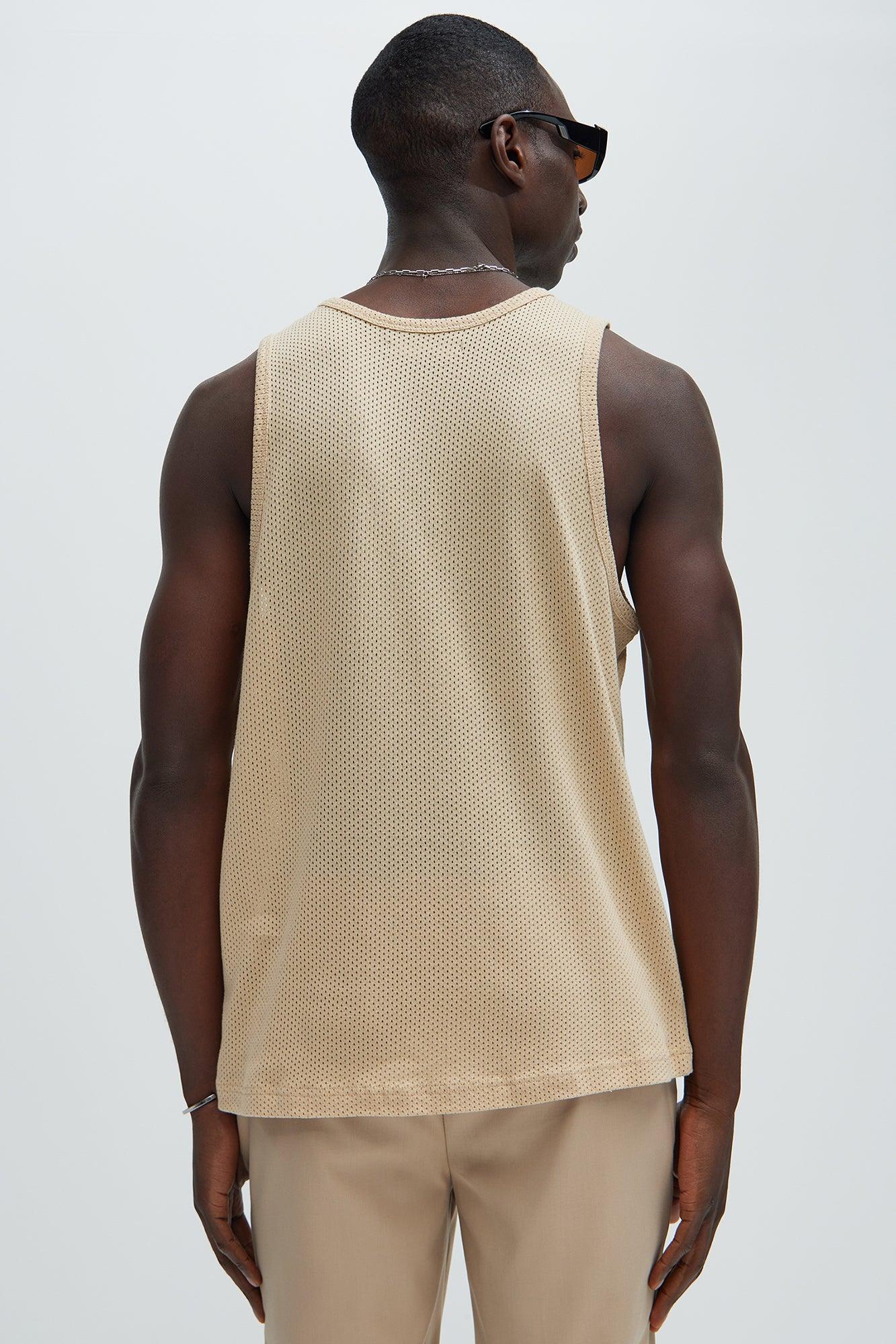 Randall Textured Tank - Tan Product Image