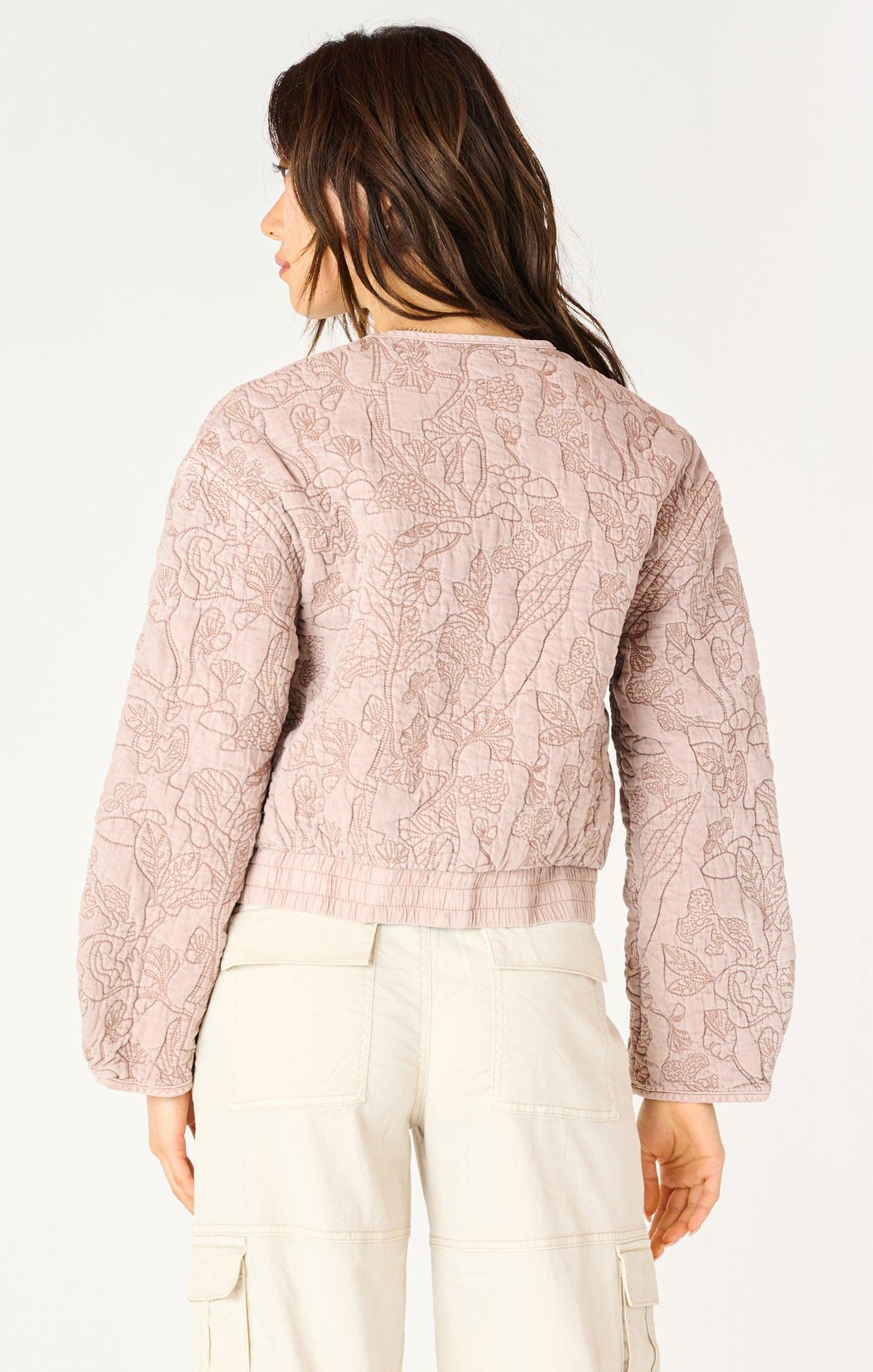 Floral Quilted Bomber Jacket Product Image