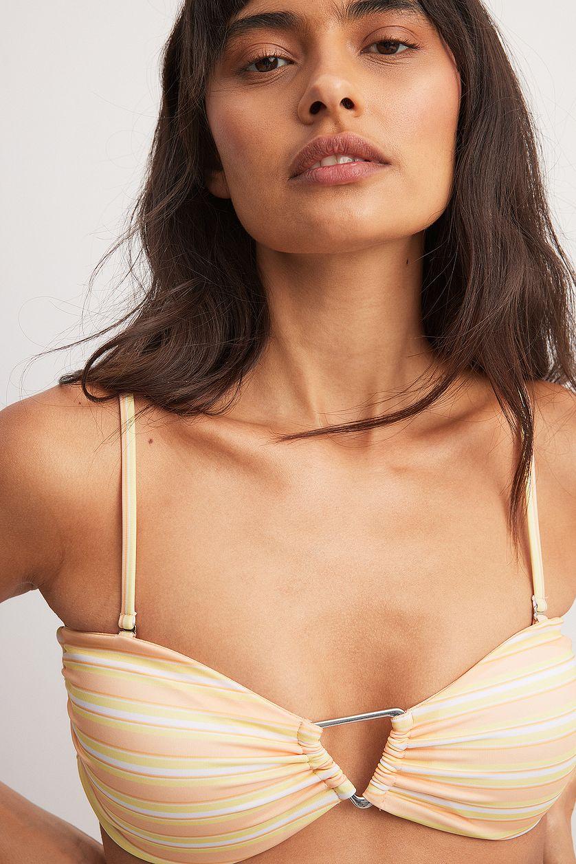 Triangle Detail Bandeau Bikini Top Product Image
