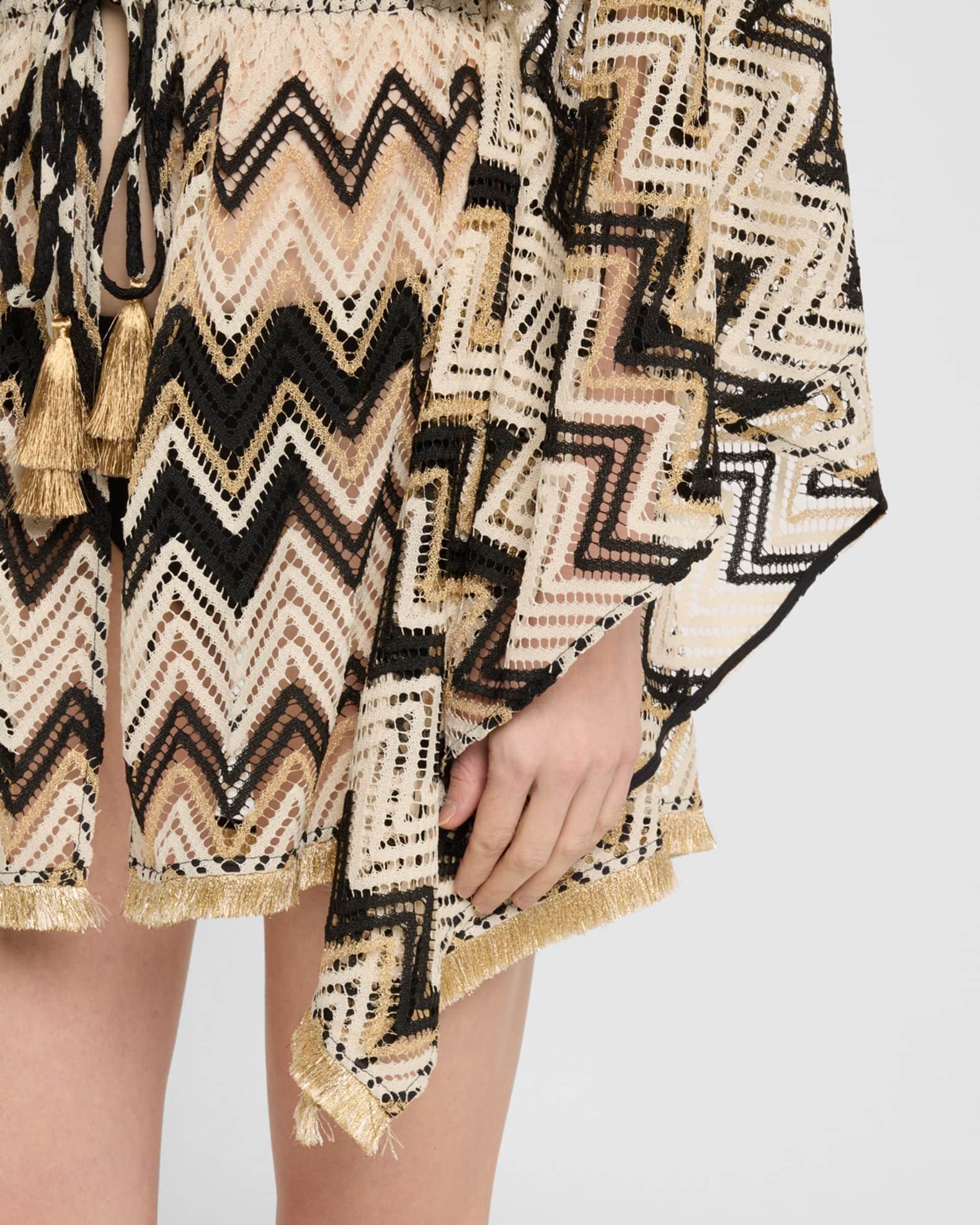 McKala Chevron Knit Sun Dress Coverup Product Image