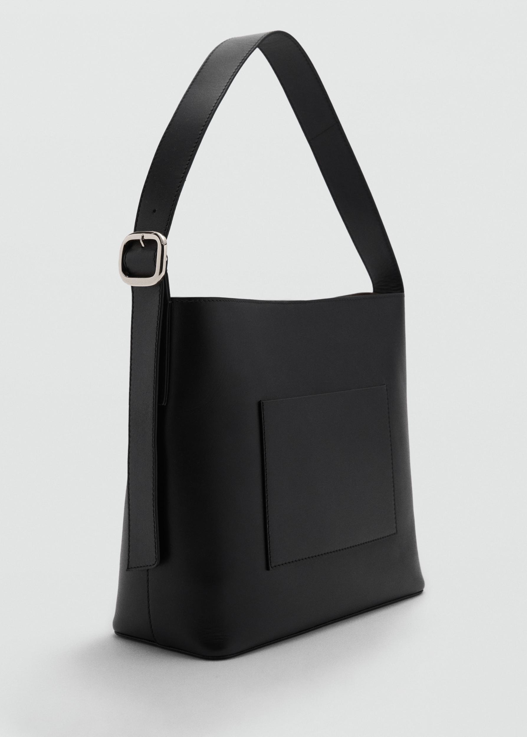 Leather shopper bag - Women | MANGO USA Product Image
