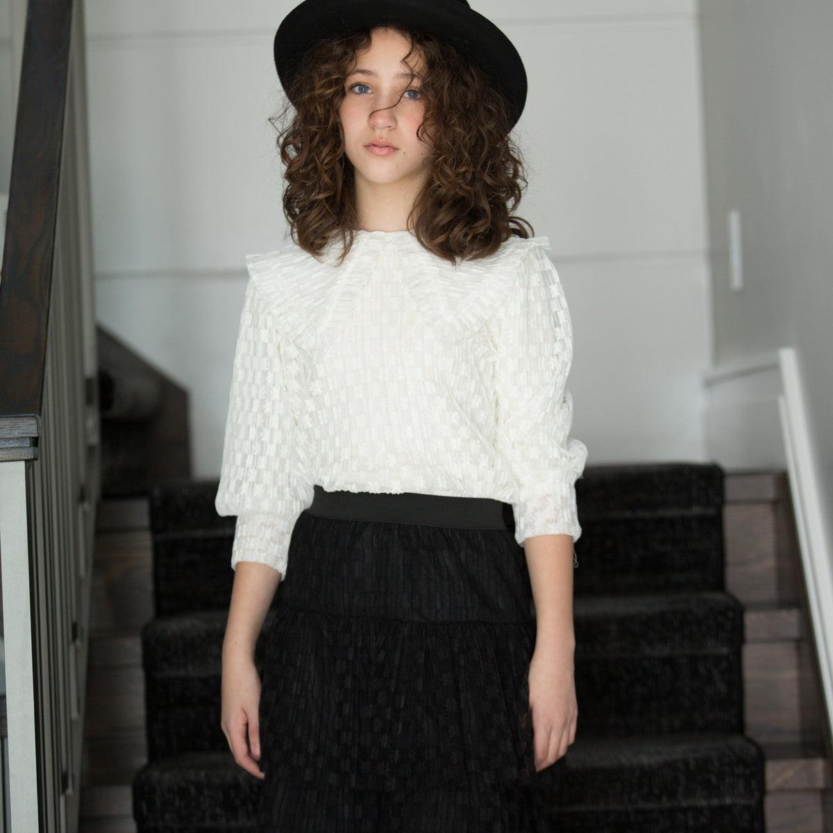 Miss Issippi Ruffle Collar Blouse Product Image