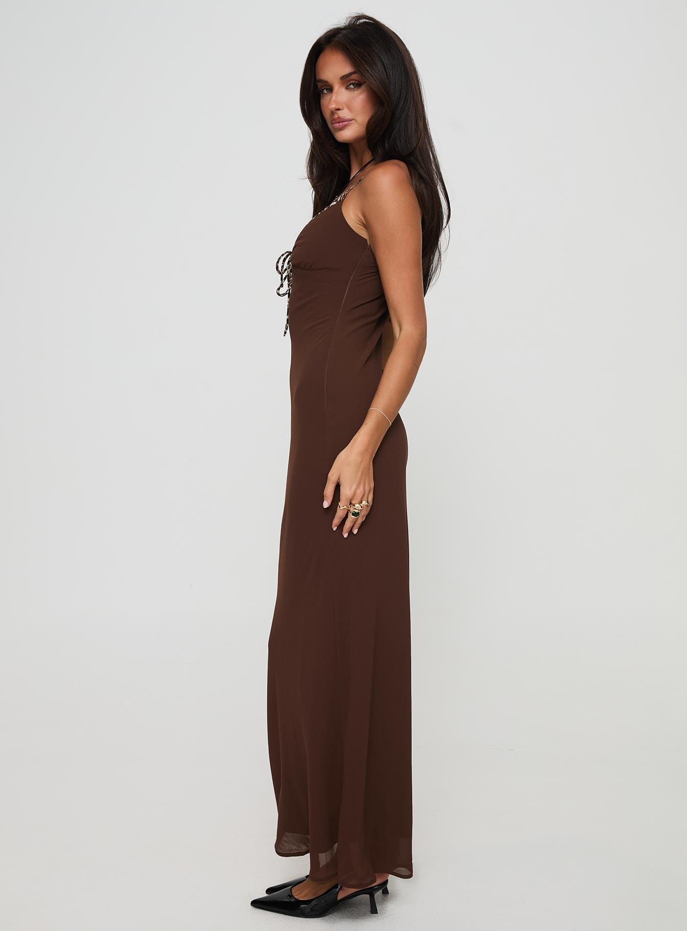 Moorey Maxi Dress Brown Product Image
