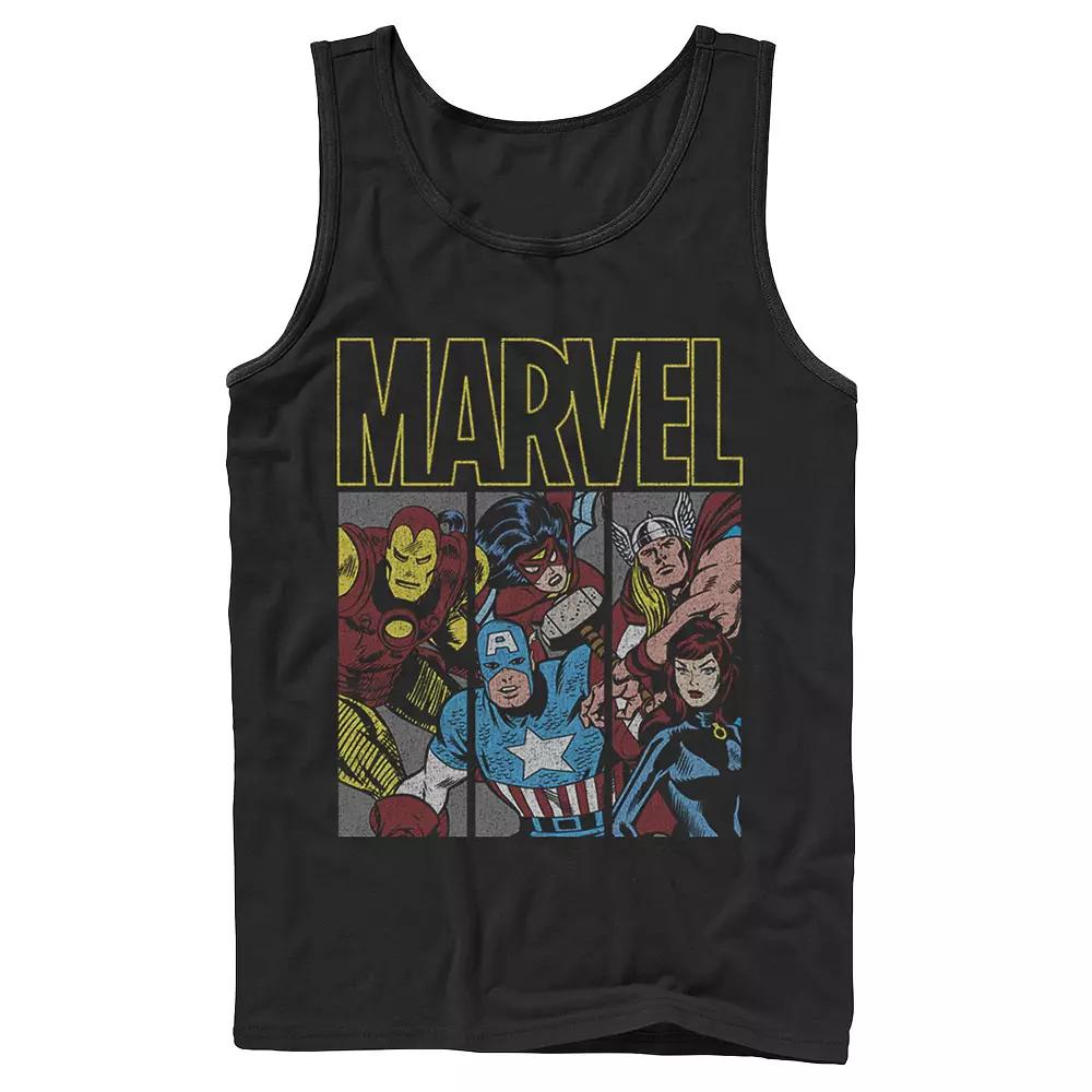 Men's Marvel Classic Avengers Group Panel Tank Top, Boy's,  Product Image