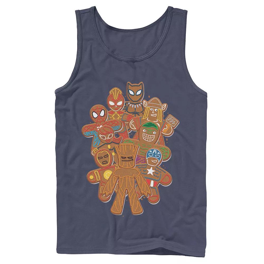 Men's Marvel Avengers Gingerbread Cookie Cluster Tank Top, Boy's,  Product Image