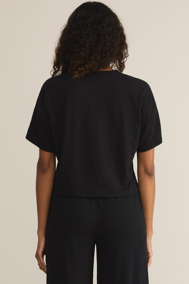 Sway Textured Slub Cropped Tee Product Image