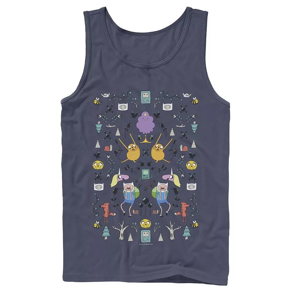 Men's Adventure Time Character Icon Collage Tank Top,  Product Image
