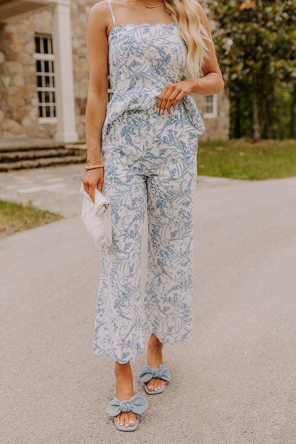 Chateau Charm Floral High Waist Pants Product Image