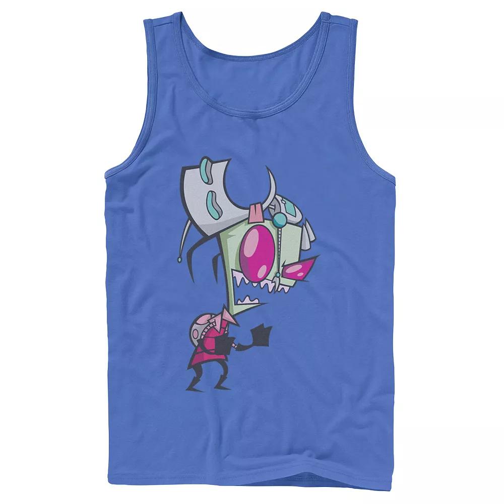 Men's Nickelodeon Invader Zim Menacing Laugh Tired Gir Portrait Graphic Graphic Tank Top,  Product Image